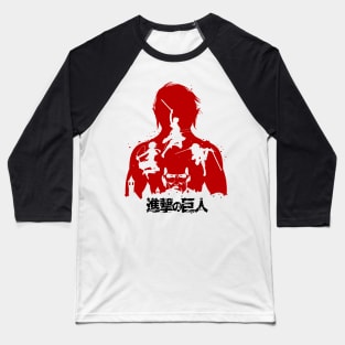 attack on titan from Baseball T-Shirt